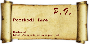 Poczkodi Imre névjegykártya